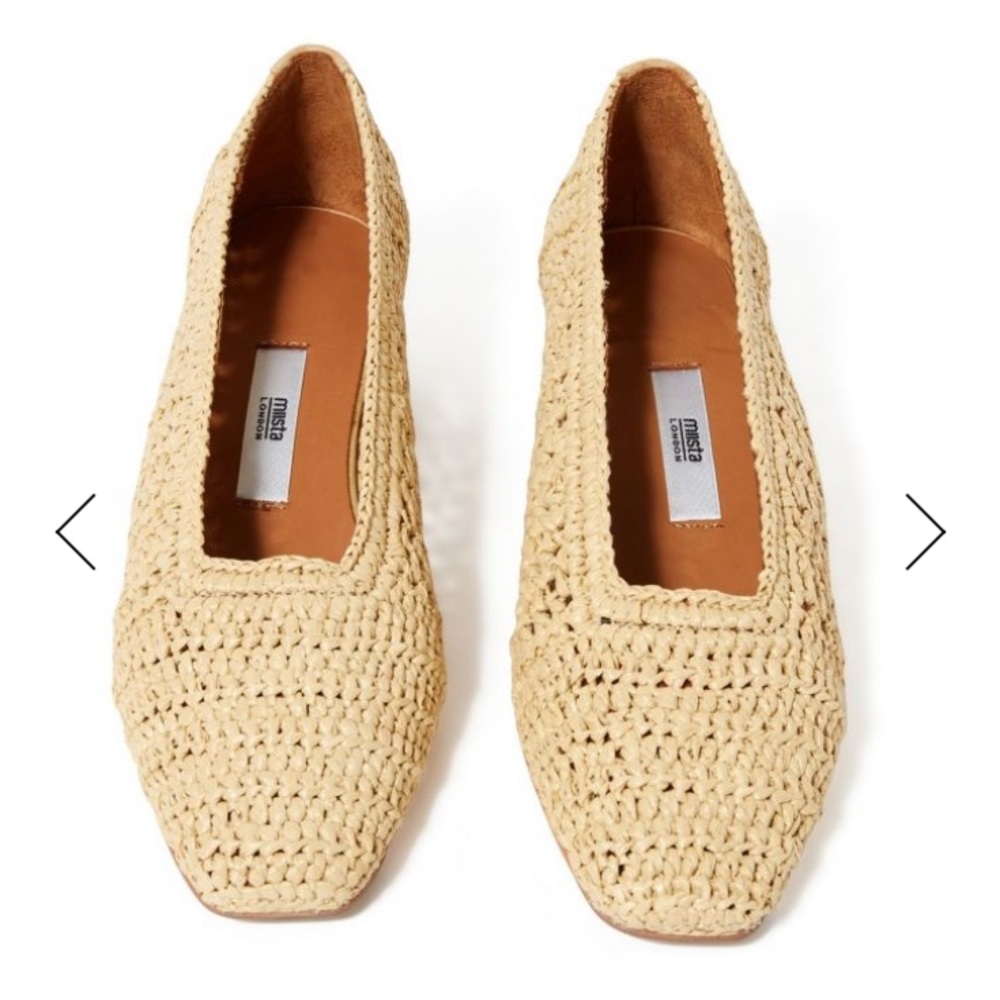 Miista Noa raffia slip on pumps size 41